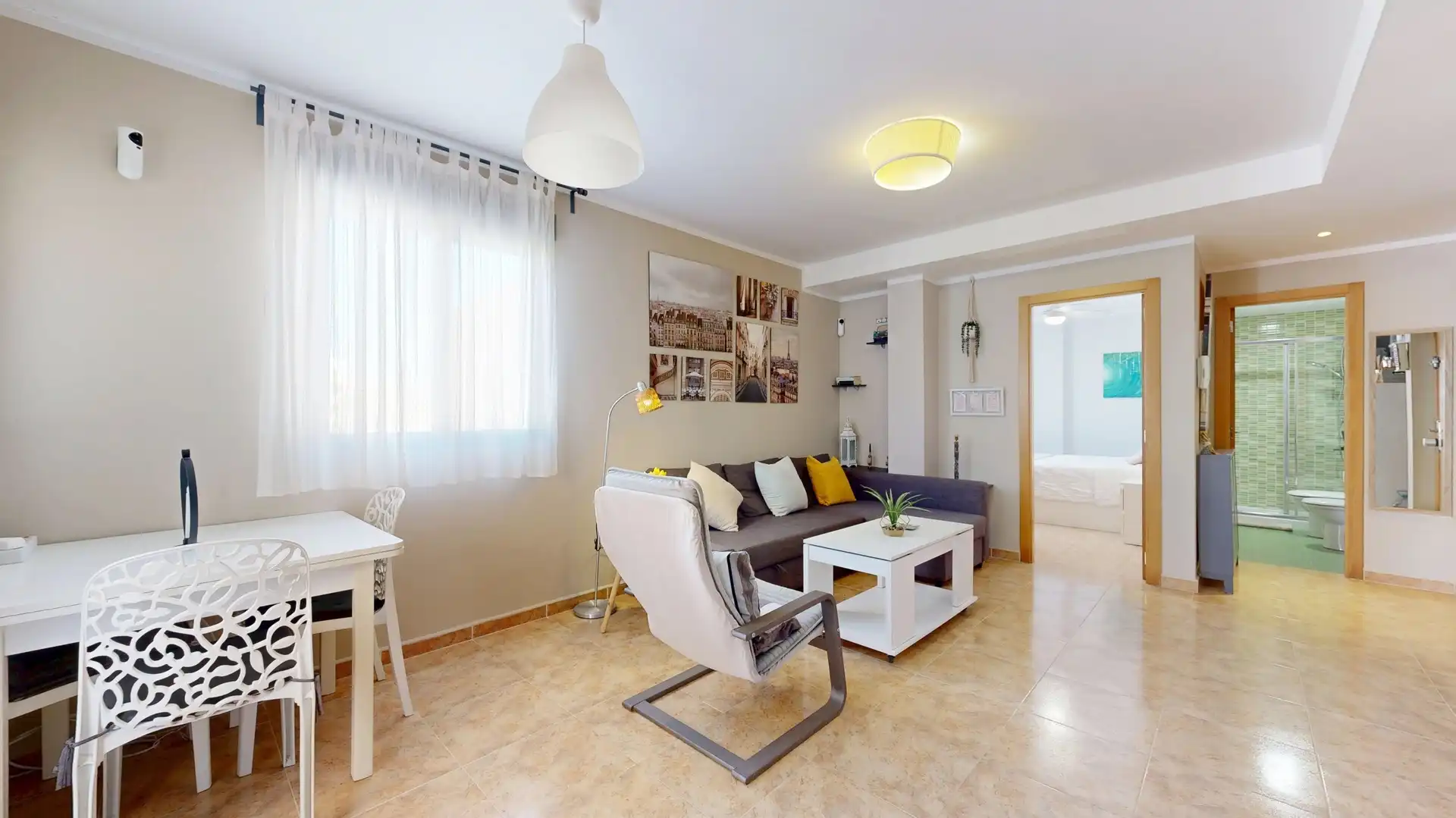 Sala de estar de Piso de alquiler en Chilches / Xilxes con Aire acondicionado, Calefacción y Terraza