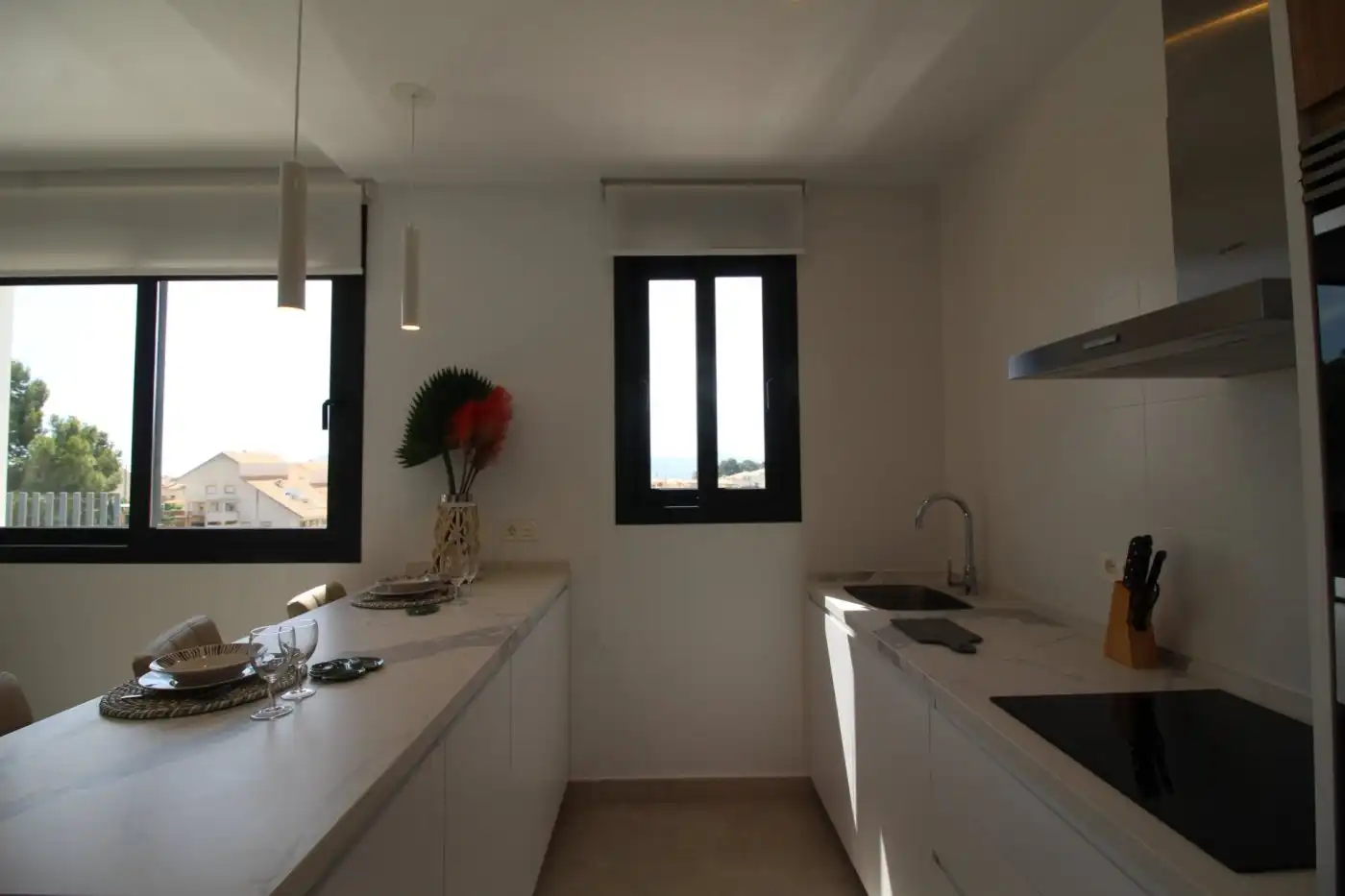 Cocina de Casa o chalet en venta en La Nucia con Aire acondicionado, Calefacción y Jardín privado