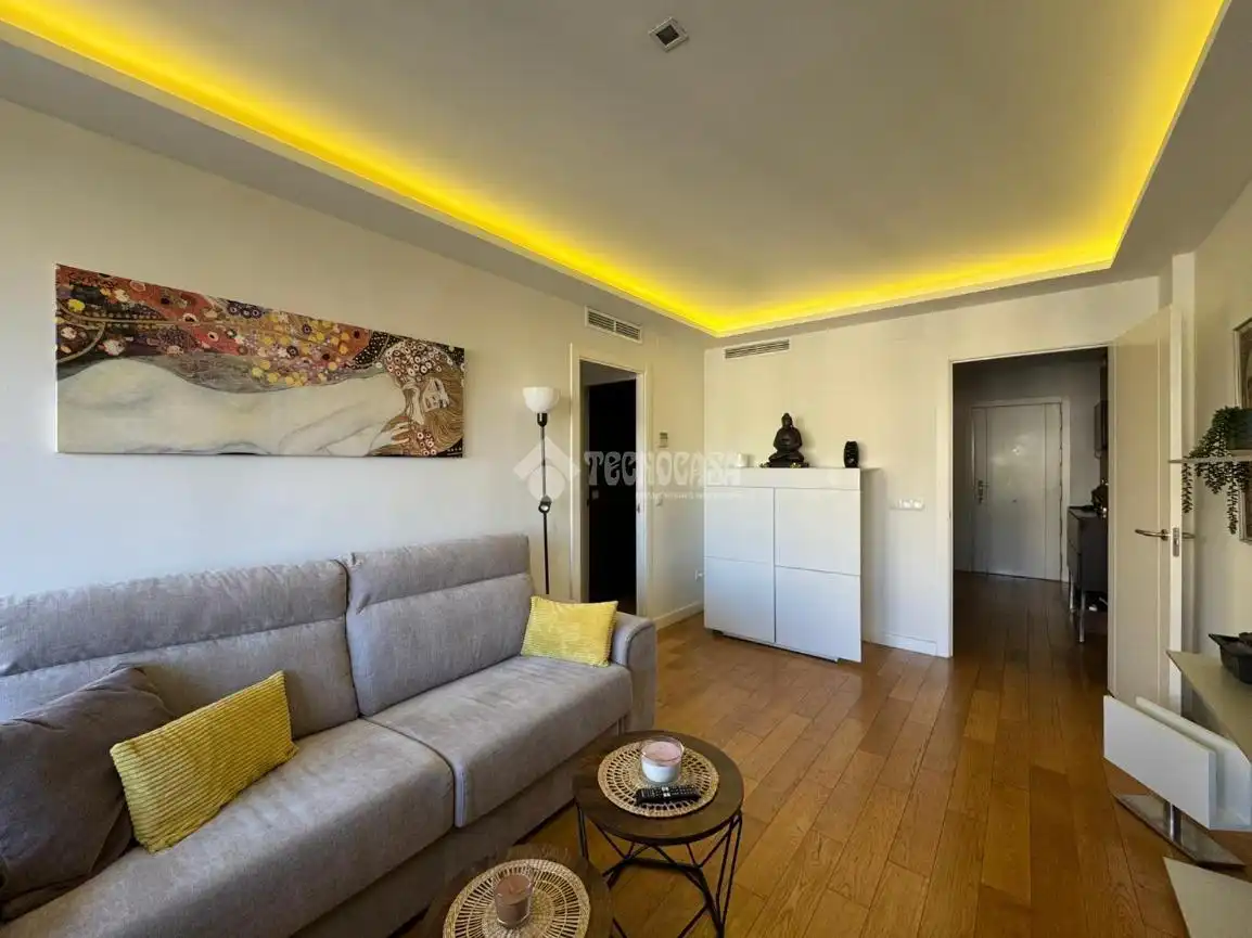 Sala de estar de Piso de alquiler en Madrid con Aire acondicionado y Terraza