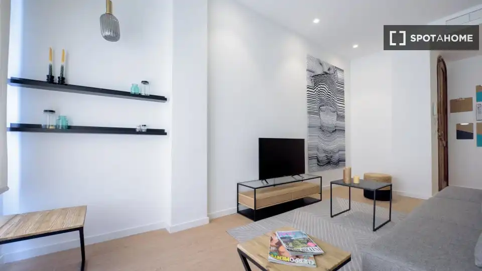 Sala de estar de Piso de alquiler en Valencia con Aire acondicionado, Calefacción y Amueblado