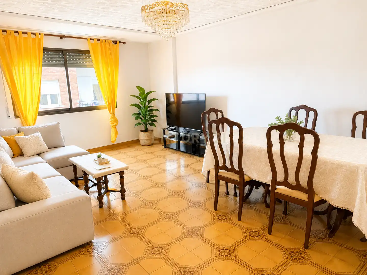Sala de estar de Apartamento en venta en Piles con Aire acondicionado