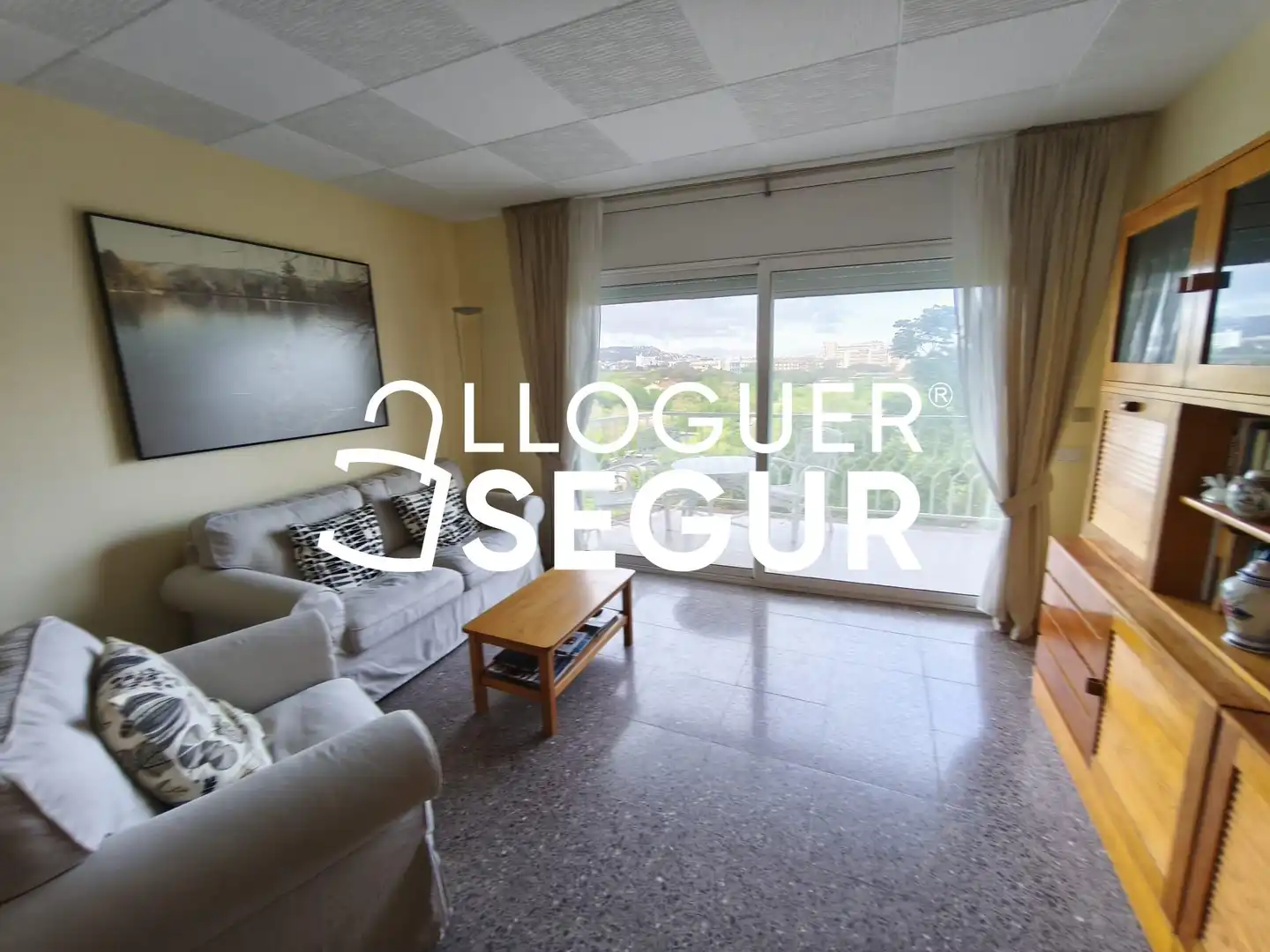 Sala de estar de Piso de alquiler en Pineda de Mar con Terraza y Amueblado