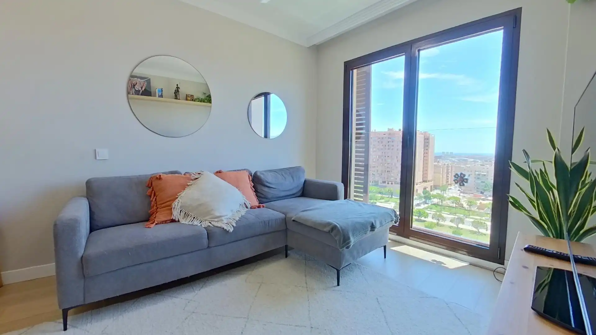 Sala de estar de Piso de alquiler en Málaga con Aire acondicionado, Calefacción y Terraza