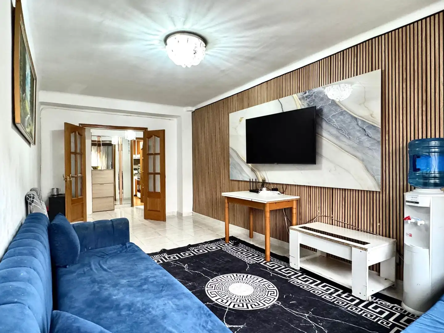 Sala de estar de Piso en venta en Salt con Aire acondicionado, Calefacción y Amueblado