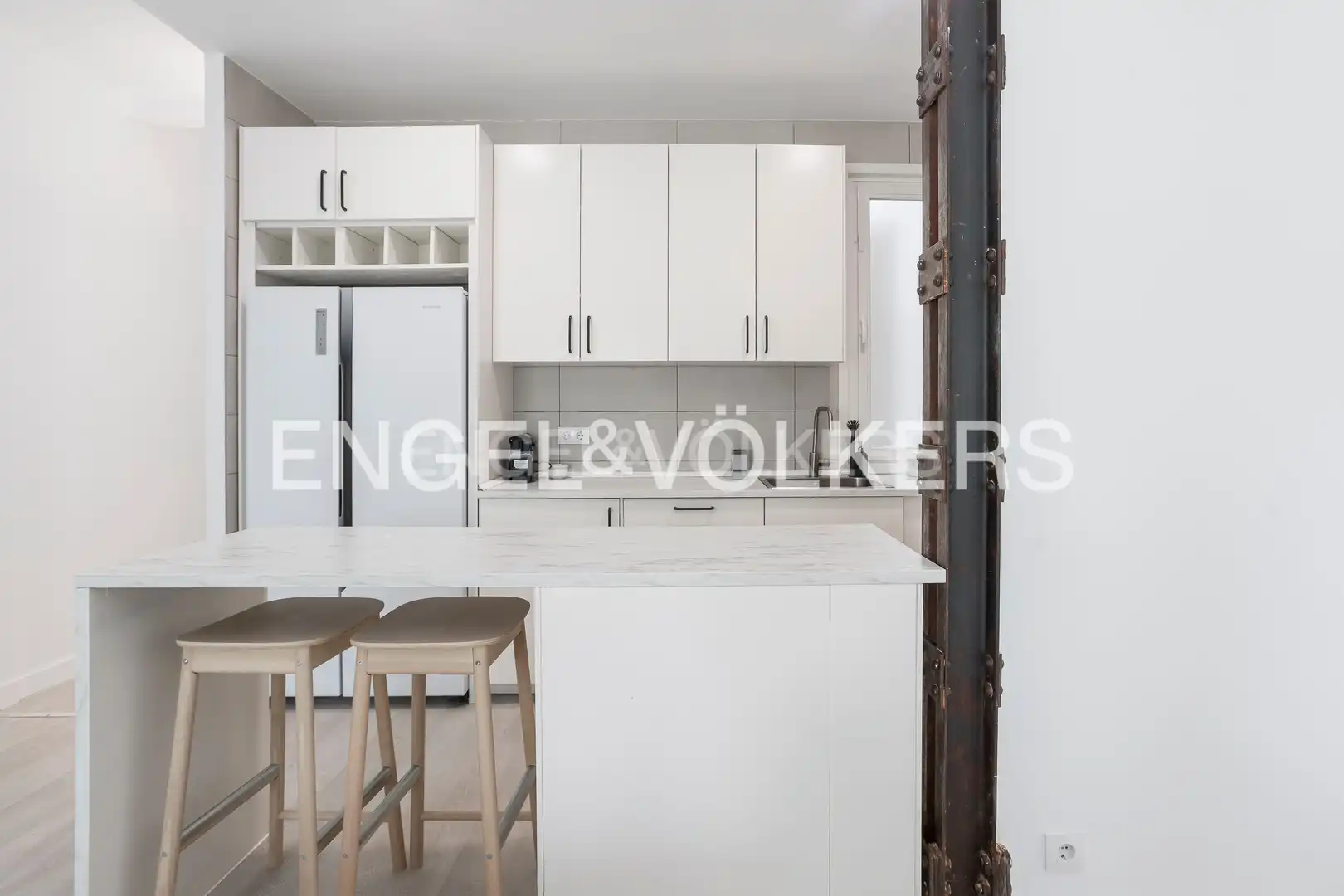 Cocina de Piso de alquiler en Madrid con Calefacción, Parquet y Amueblado