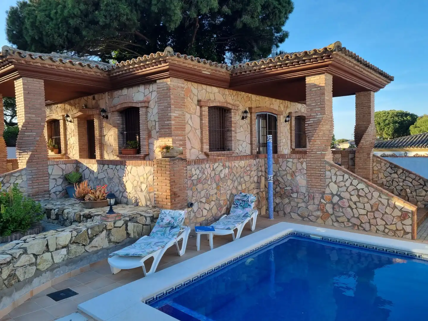 Piscina de Finca rústica de alquiler en Barbate con Aire acondicionado, Terraza y Piscina