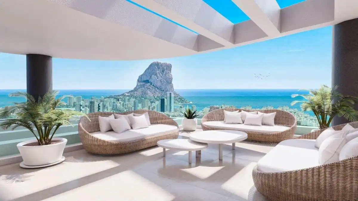 Terrassa de Àtic en venda en Calpe / Calp amb Aire condicionat, Jardí privat i Terrassa