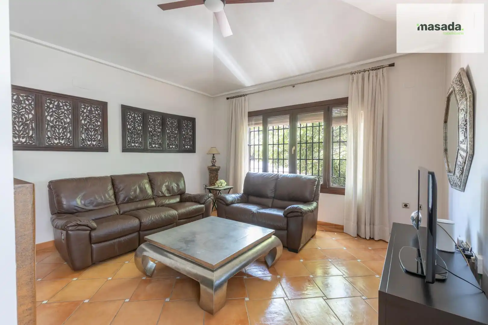 Living room of Houses for sale in Vegas del Genil  with Private garden, Swimming Pool and Alarm
