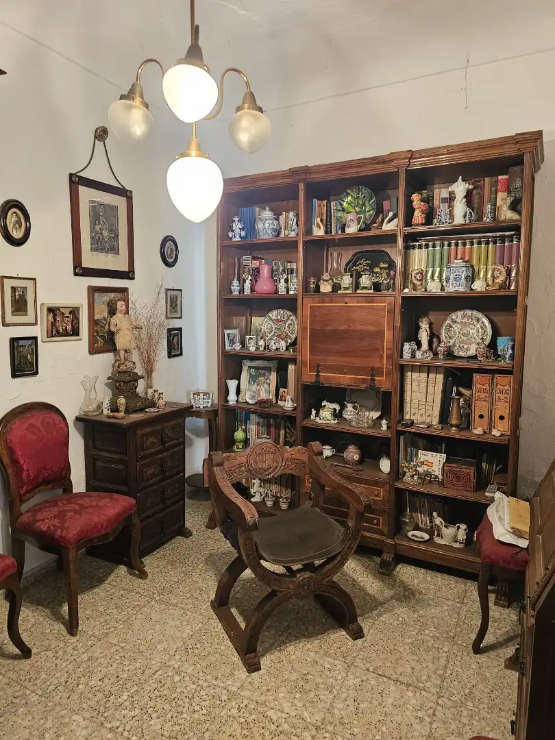 Sala d'estar de Casa o xalet en venda en Benamocarra amb Terrassa i Moblat