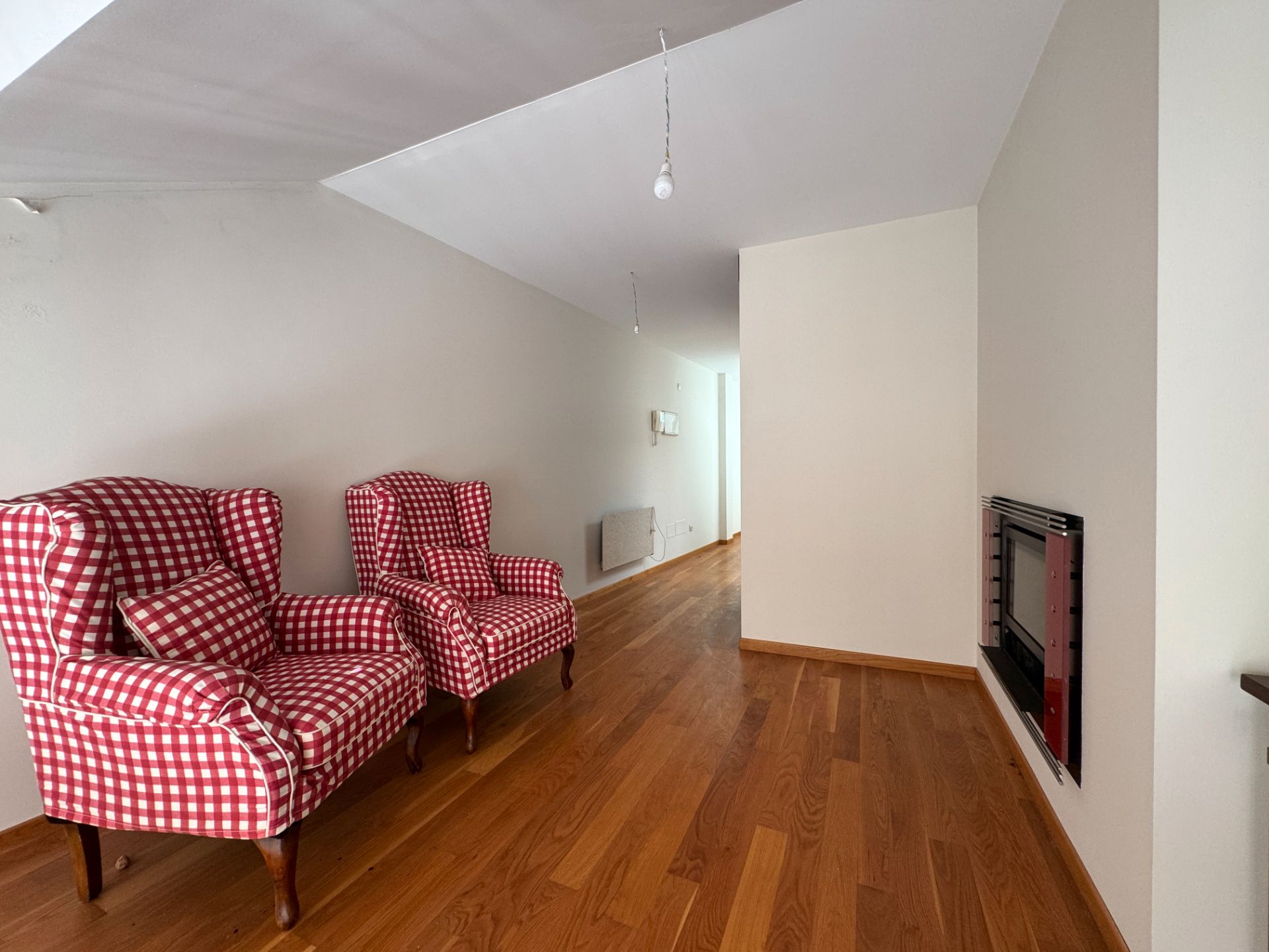 Sala d'estar de Casa adosada en venda en A Coruña Capital 