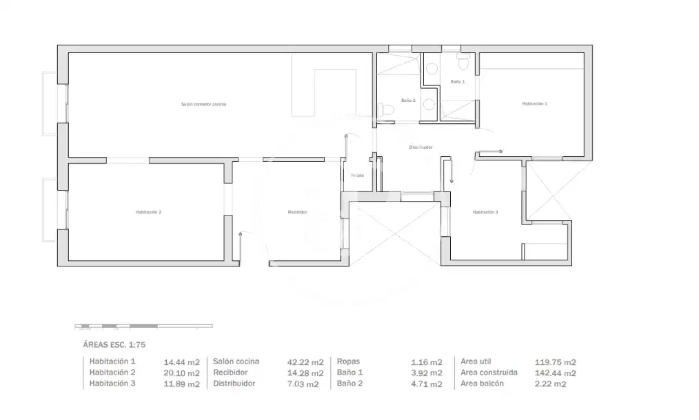 Flat for sale in Barcelona  with Air Conditioner, Heating and Private garden