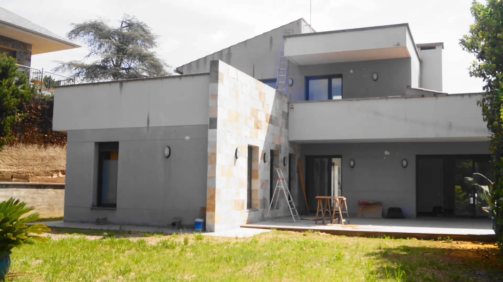 Vista exterior de Casa o chalet de alquiler en Bigues i Riells del Fai con Aire acondicionado, Calefacción y Jardín privado