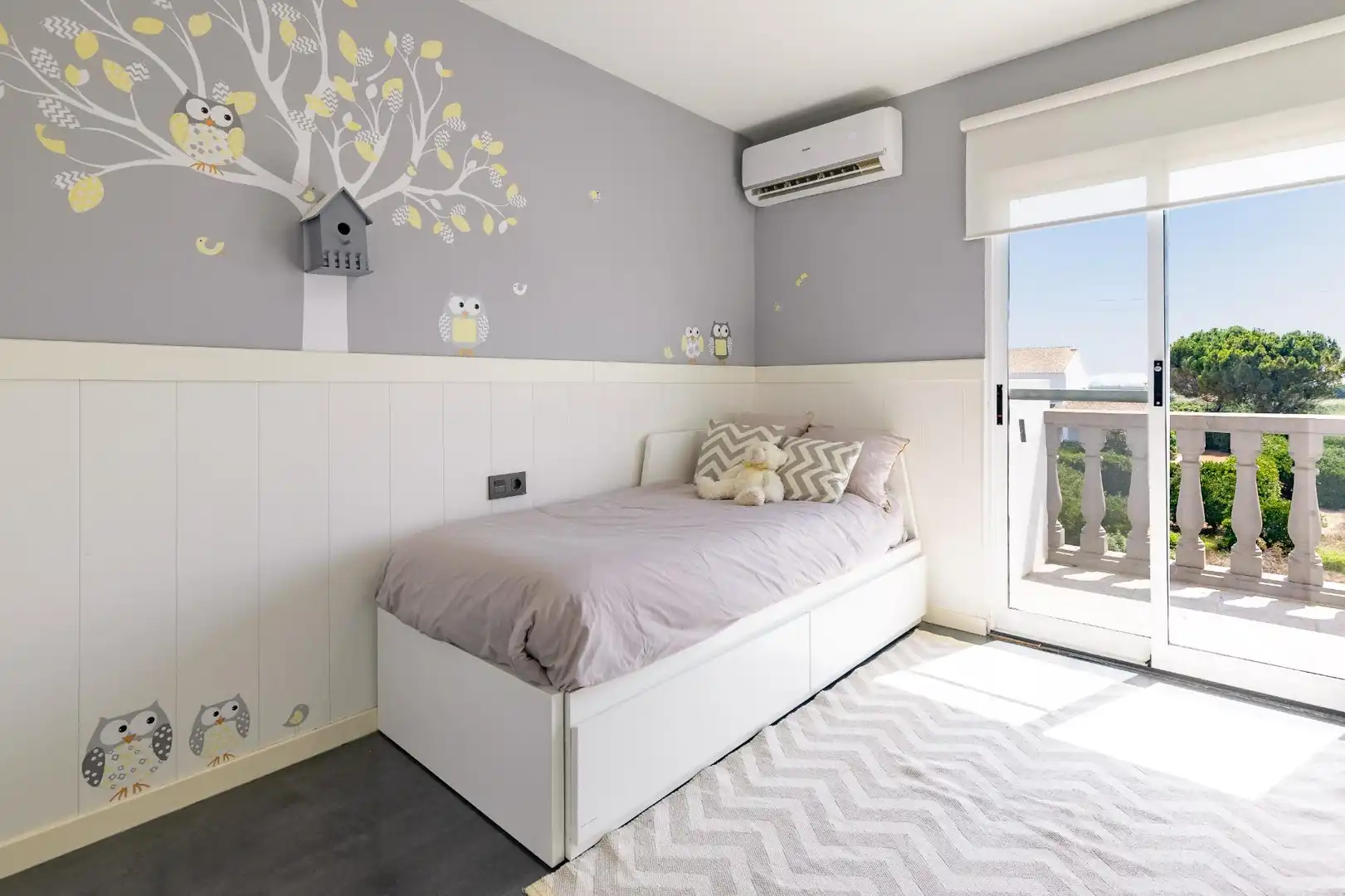 Habitación de Casa adosada en venta en Benimuslem con Aire acondicionado, Calefacción y Parquet