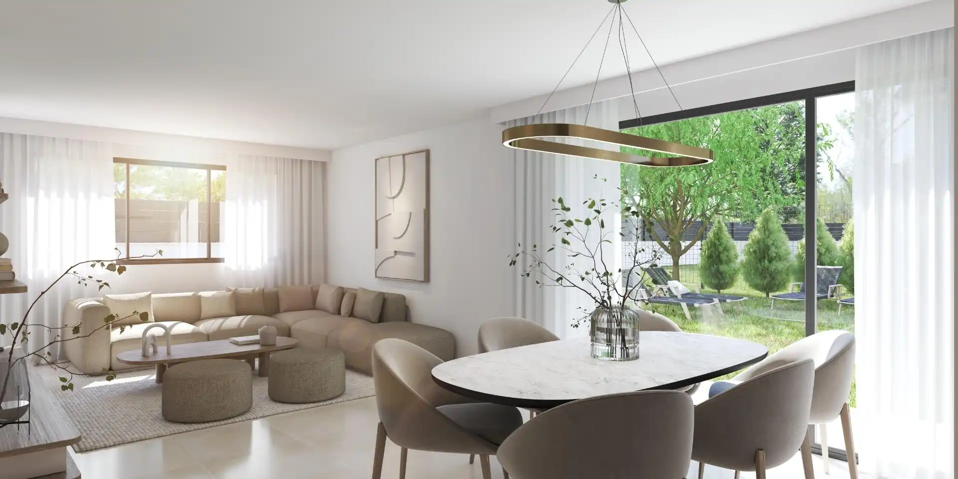 Wohnzimmer von Einfamilien-Reihenhaus zum Verkauf in Soto del Real mit Privatgarten, Terrasse und Gemeinschaftspool