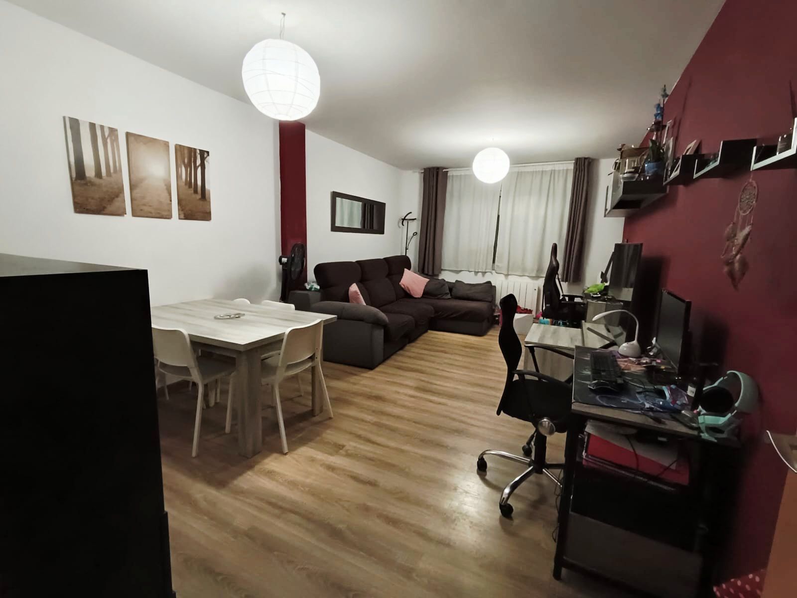 Sala d'estar de Pis de lloguer en Els Hostalets de Pierola amb Aire condicionat, Calefacció i Parquet