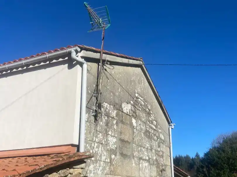Vista exterior de Piso en venta en Curtis con Jardín privado, Parquet y Trastero