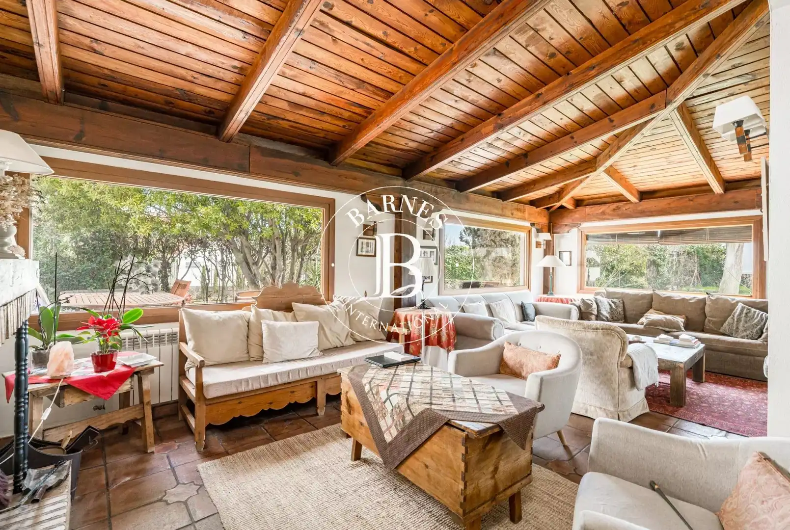 Sala de estar de Casa o chalet en venta en Alcázar de San Juan con Jardín privado, Piscina y Amueblado