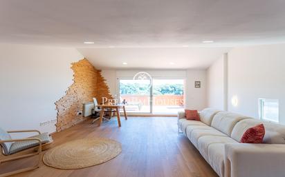 Sala d'estar de Casa o xalet en venda en Sant Andreu de Llavaneres amb Calefacció, Jardí privat i Terrassa