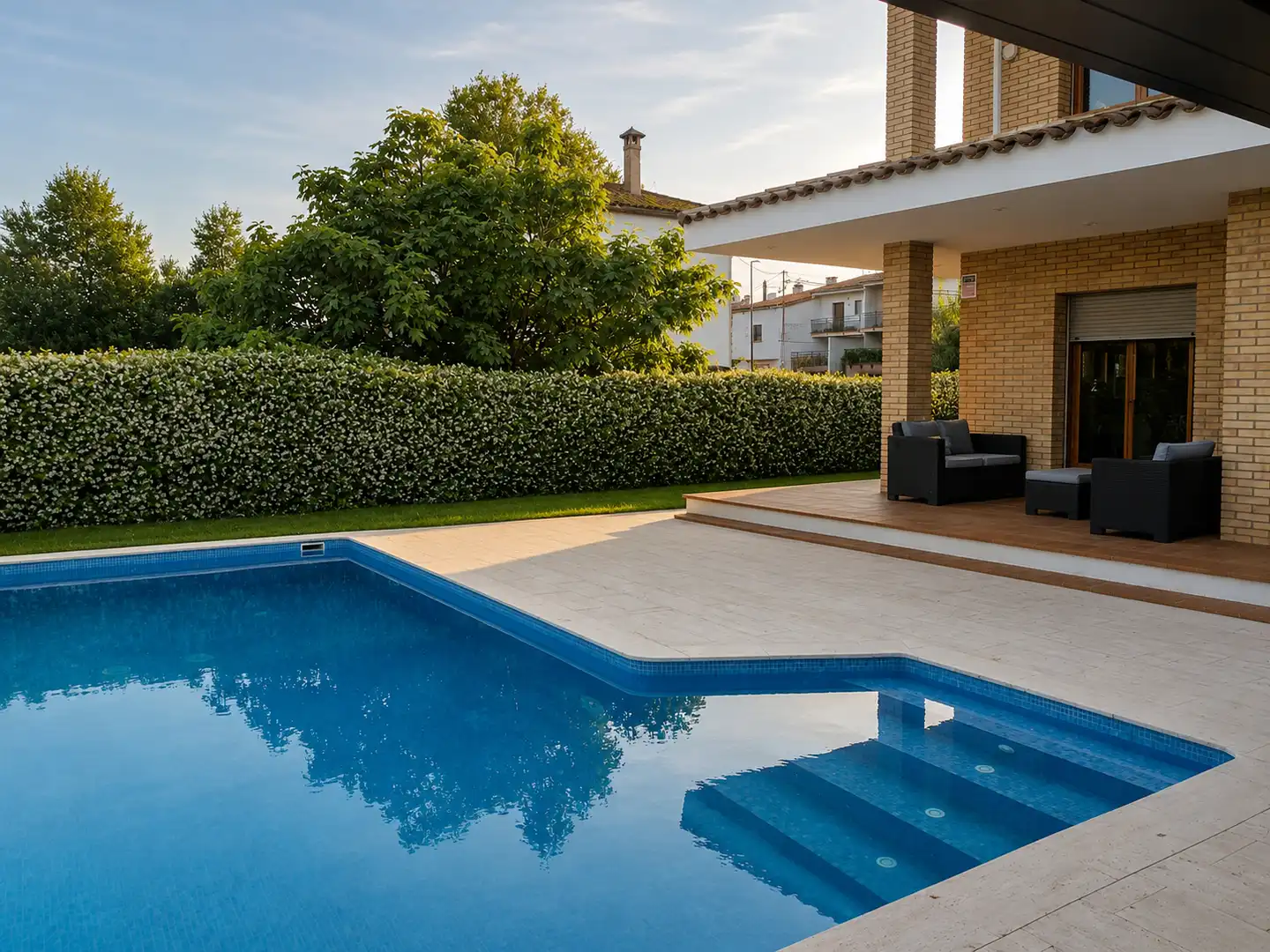 Piscina de Casa o chalet en venta en Vilablareix con Aire acondicionado, Calefacción y Jardín privado