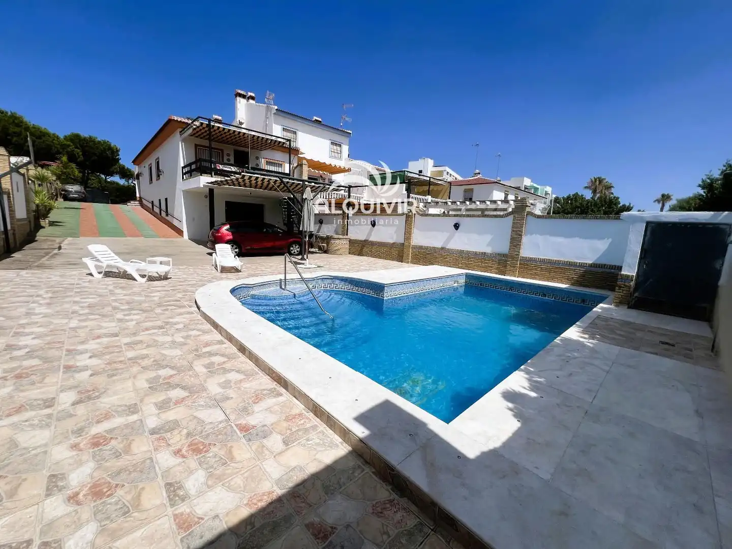 Piscina de Casa adosada en venda en Almonte amb Jardí privat, Terrassa i Piscina