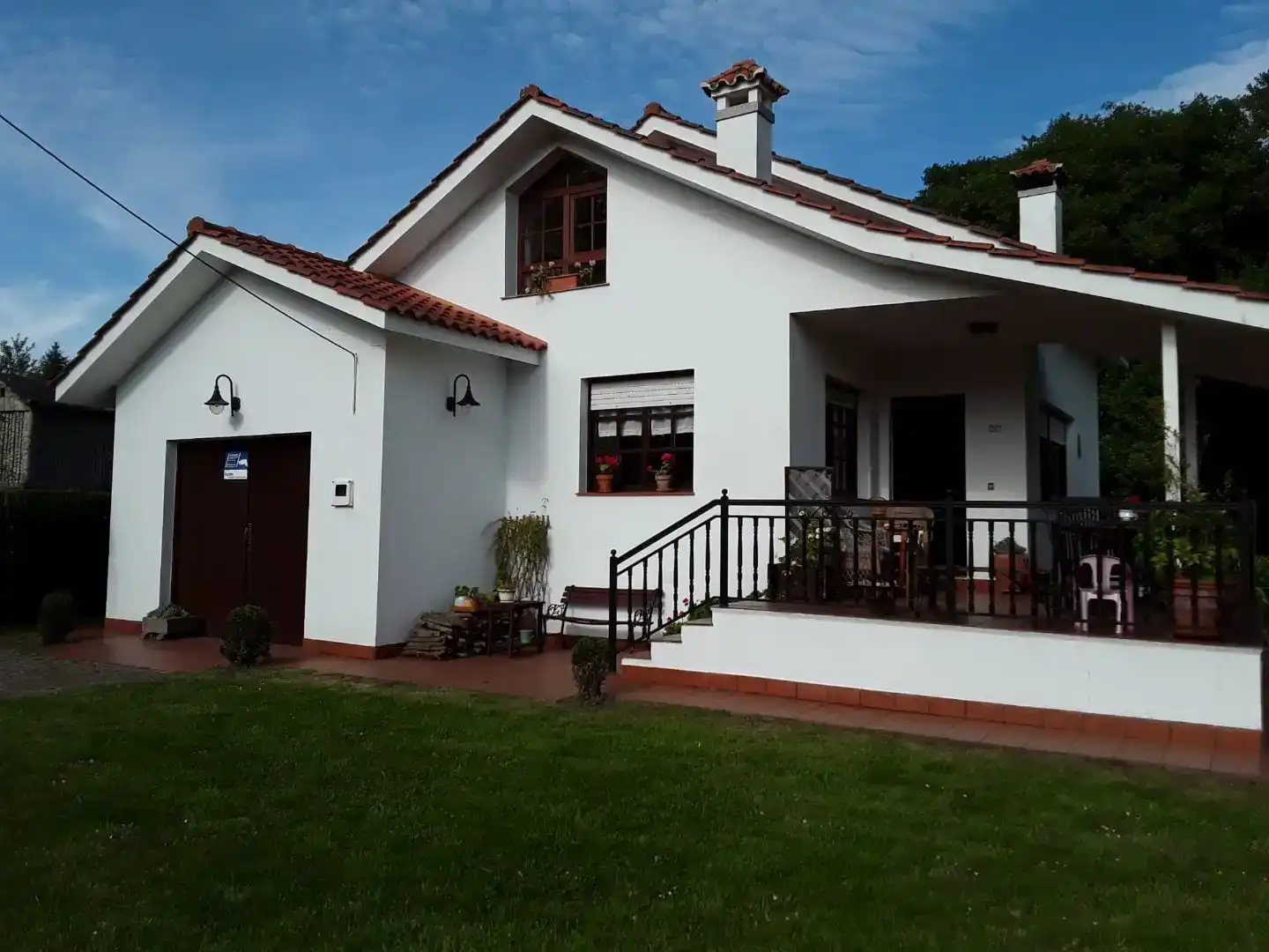Exterior view of Houses for sale in Ares  with Private garden, Parquet flooring and Terrace