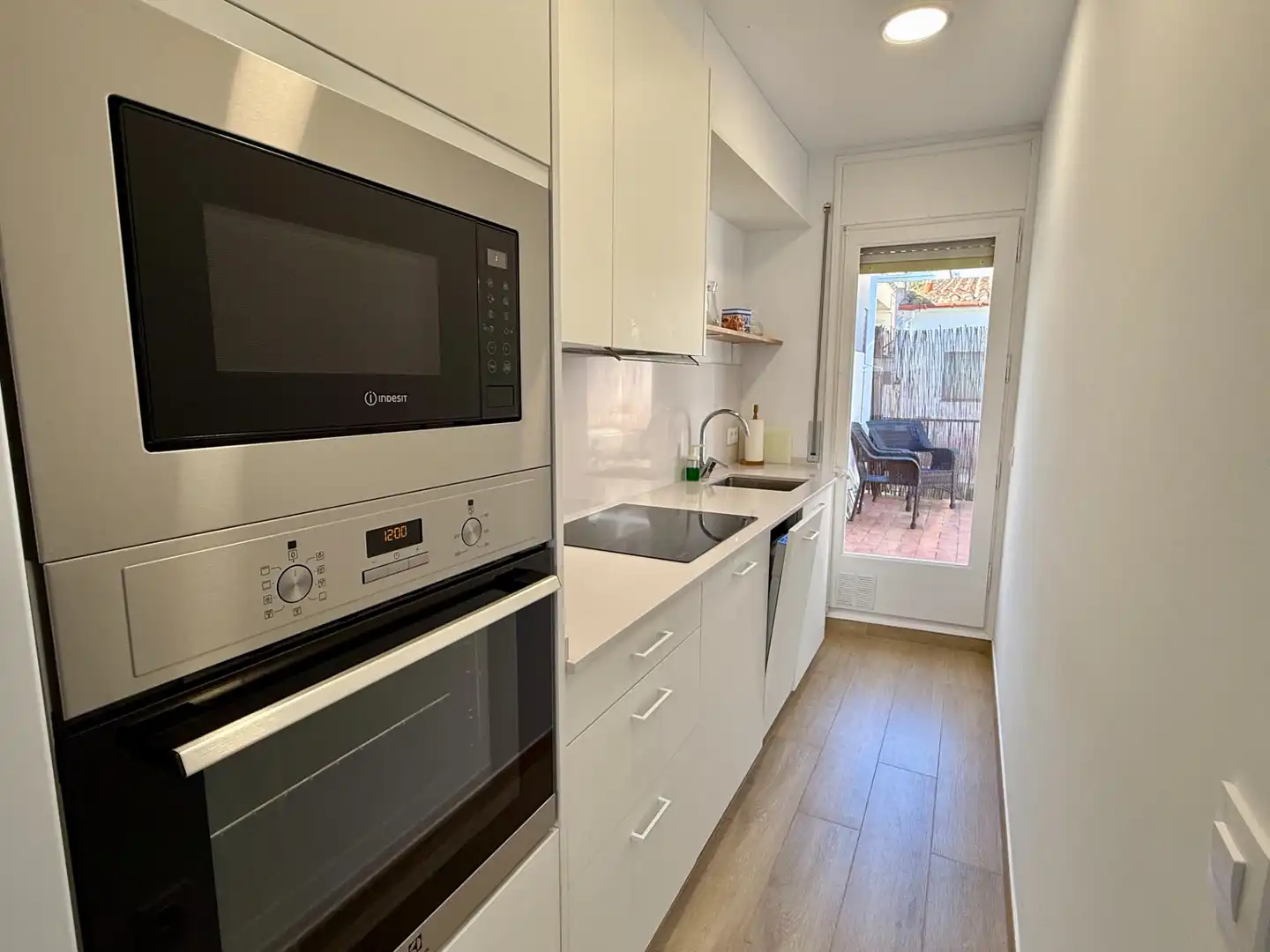 Küche von Wohnung zur Miete in Palafrugell mit Klimaanlage, Parkett und Terrasse