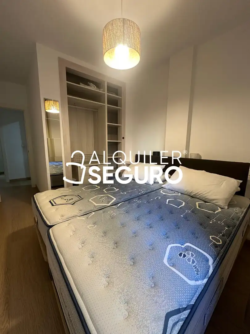 Schlafzimmer von Wohnung zur Miete in Málaga mit Klimaanlage und Möbliert