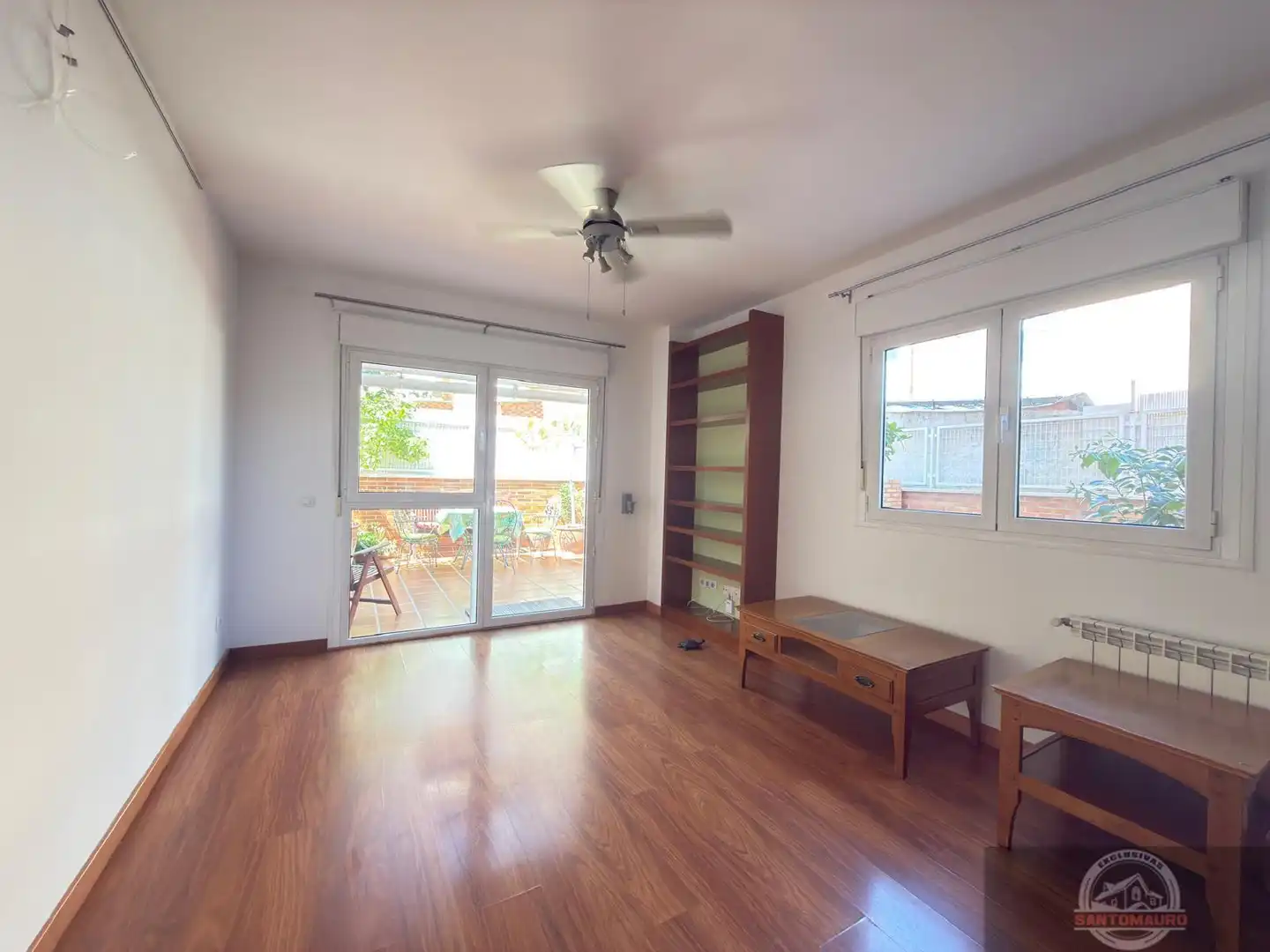 Living room of Flat for sale in Galapagar  with Heating, Parquet flooring and Terrace