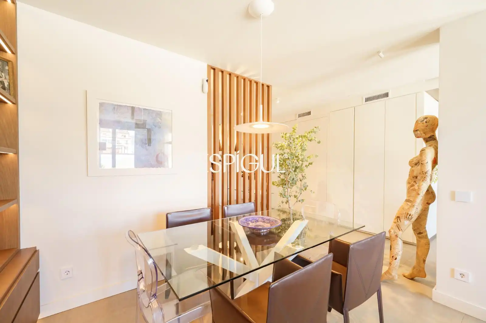 Dining room of Attic for sale in Barcelona  with Air Conditioner, Heating and Parquet flooring