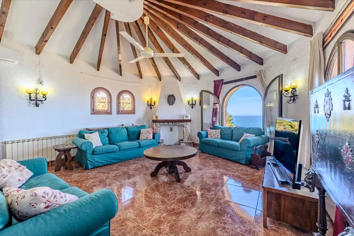 Living room of Houses for sale in Jávea / Xàbia  with Air Conditioner, Heating and Private garden