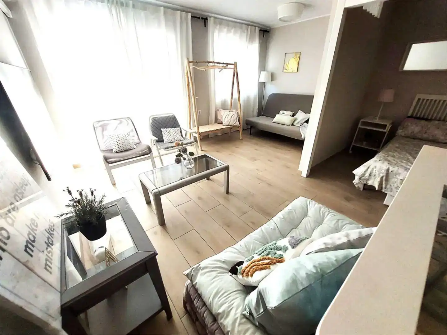 Wohnzimmer von Wohnungen zur Miete in Castellón de la Plana / Castelló de la Plana mit Klimaanlage, Möbliert und Balkon