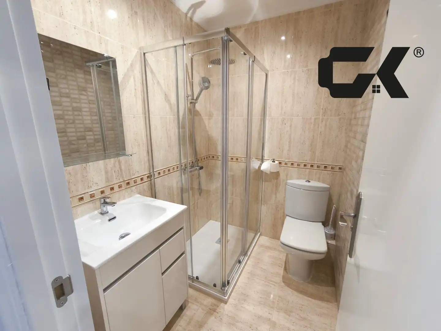 Bathroom of Flat for share in San Javier  with Air Conditioner