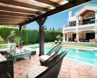 Terrassa de Casa o xalet de lloguer en Marbella amb Jardí privat, Terrassa i Piscina