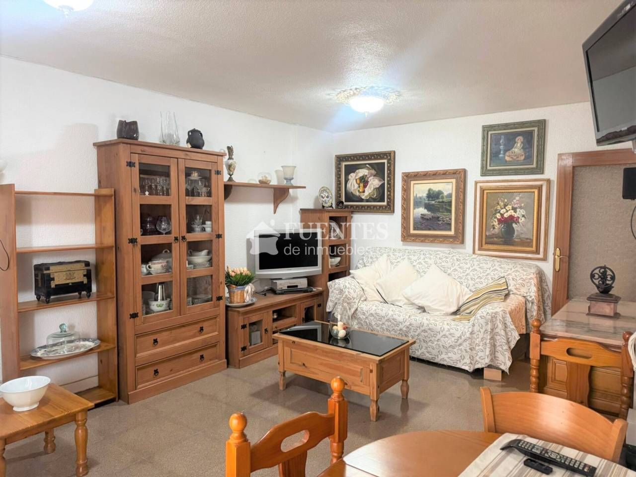 Sala d'estar de Pis en venda en Alicante / Alacant amb Aire condicionat, Terrassa i Moblat