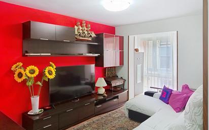 Living room of Flat for sale in  Madrid Capital  with Heating