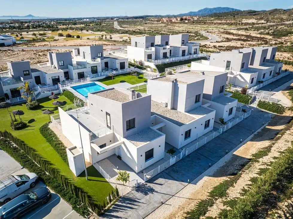Vista exterior de Casa adosada en venta en Murcia con Aire acondicionado, Calefacción y Jardín privado