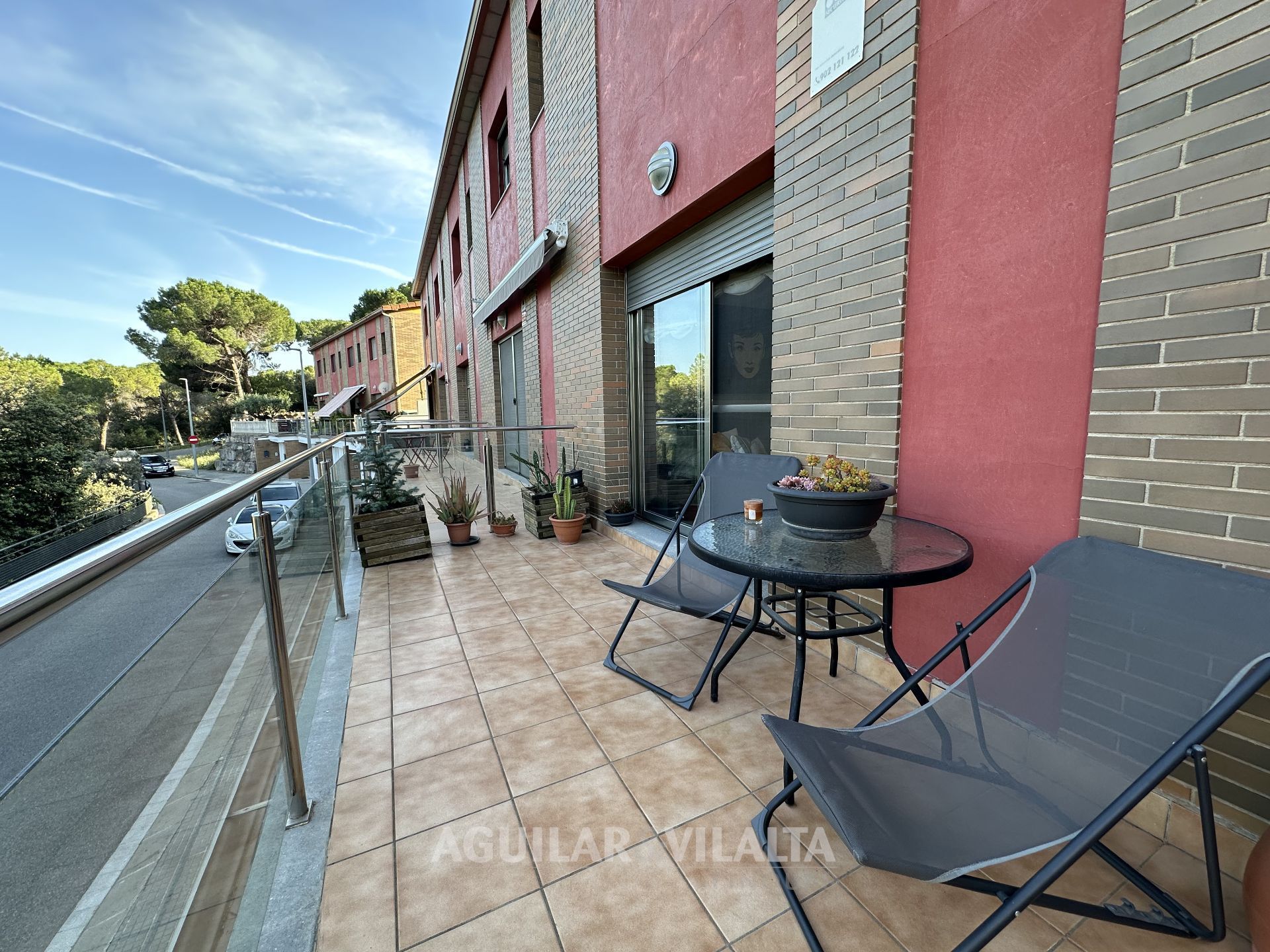 Terrassa de Casa adosada en venda en L'Ametlla del Vallès amb Aire condicionat, Calefacció i Jardí privat