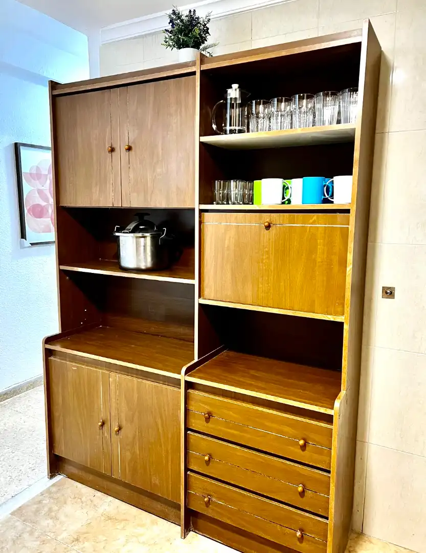 Cocina de Piso para compartir en Valencia con Aire acondicionado, Calefacción y Amueblado