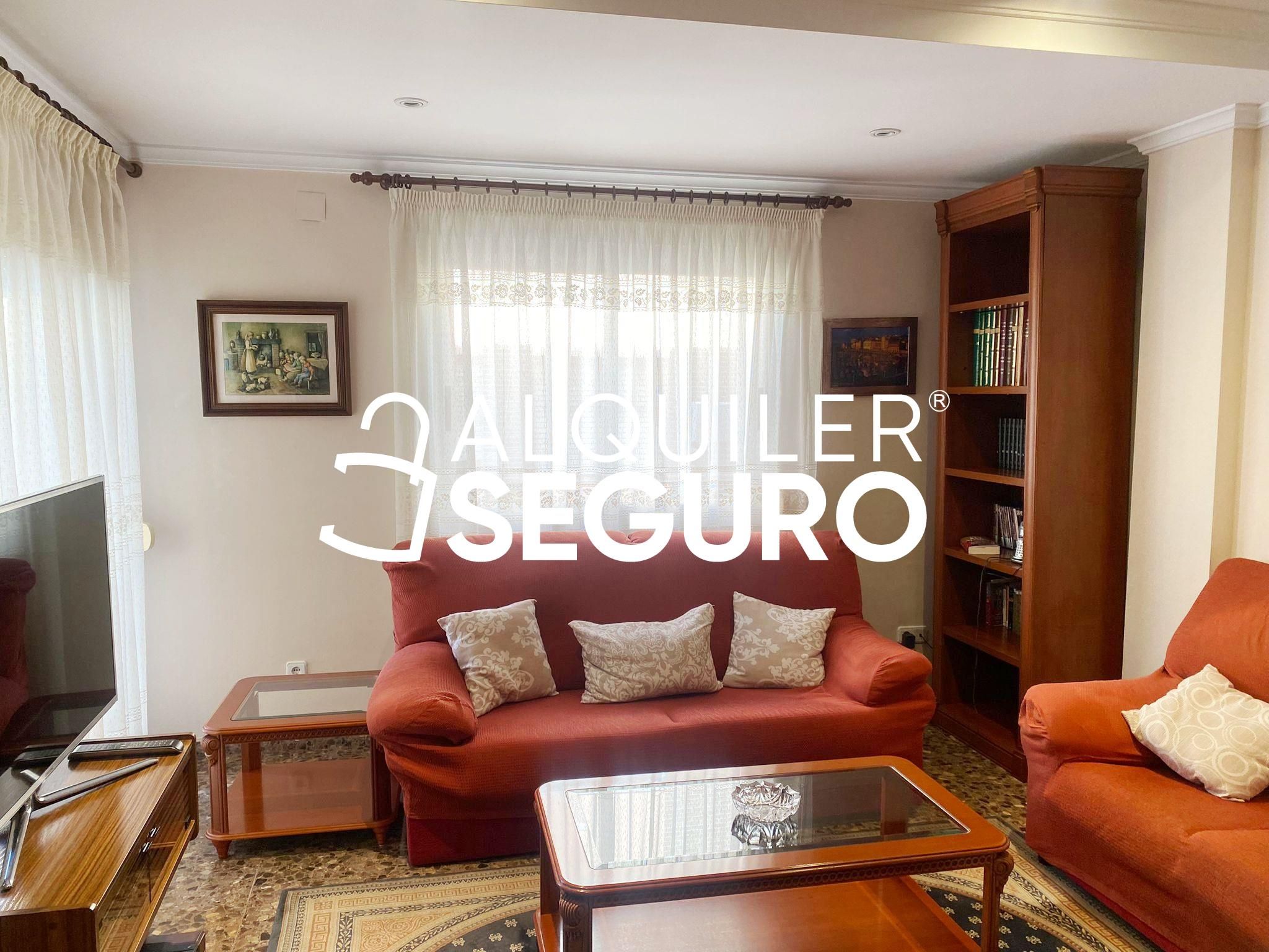 Living room of Flat to rent in Alberic  with Air Conditioner, Terrace and Furnished