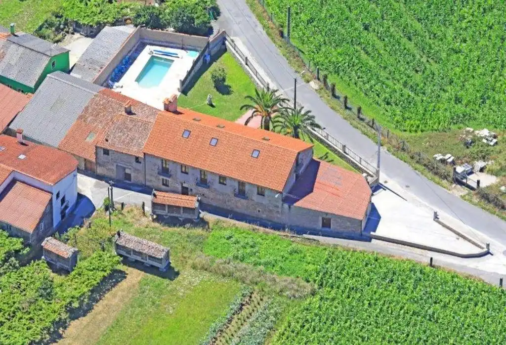 Vista exterior de Casa o chalet en venta en Lousame con Calefacción, Jardín privado y Parquet