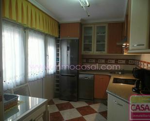 Kitchen of Flat for sale in Langreo  with Heating, Terrace and Furnished