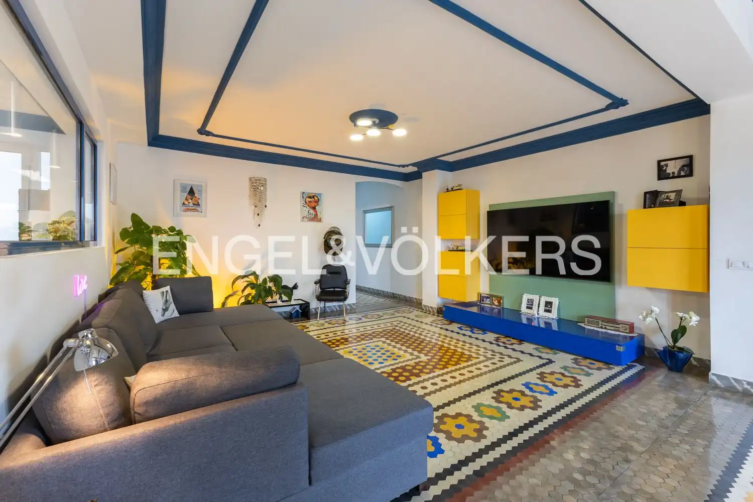 Sala de estar de Piso de alquiler en Valencia con Aire acondicionado, Calefacción y Amueblado