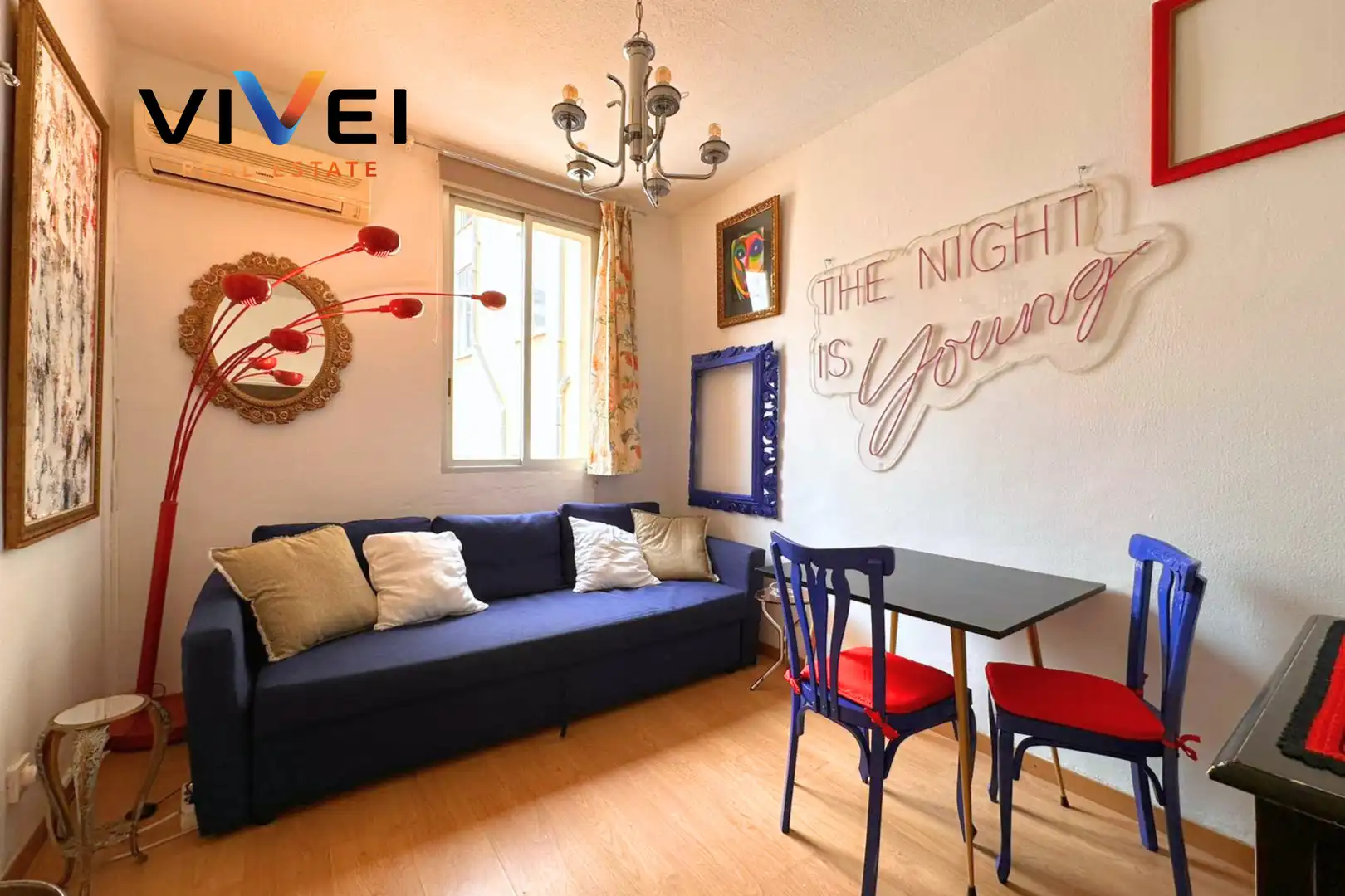 Sala de estar de Piso de alquiler en Madrid con Aire acondicionado