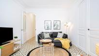 Living room of Flat for sale in  Barcelona Capital  with Terrace and Balcony