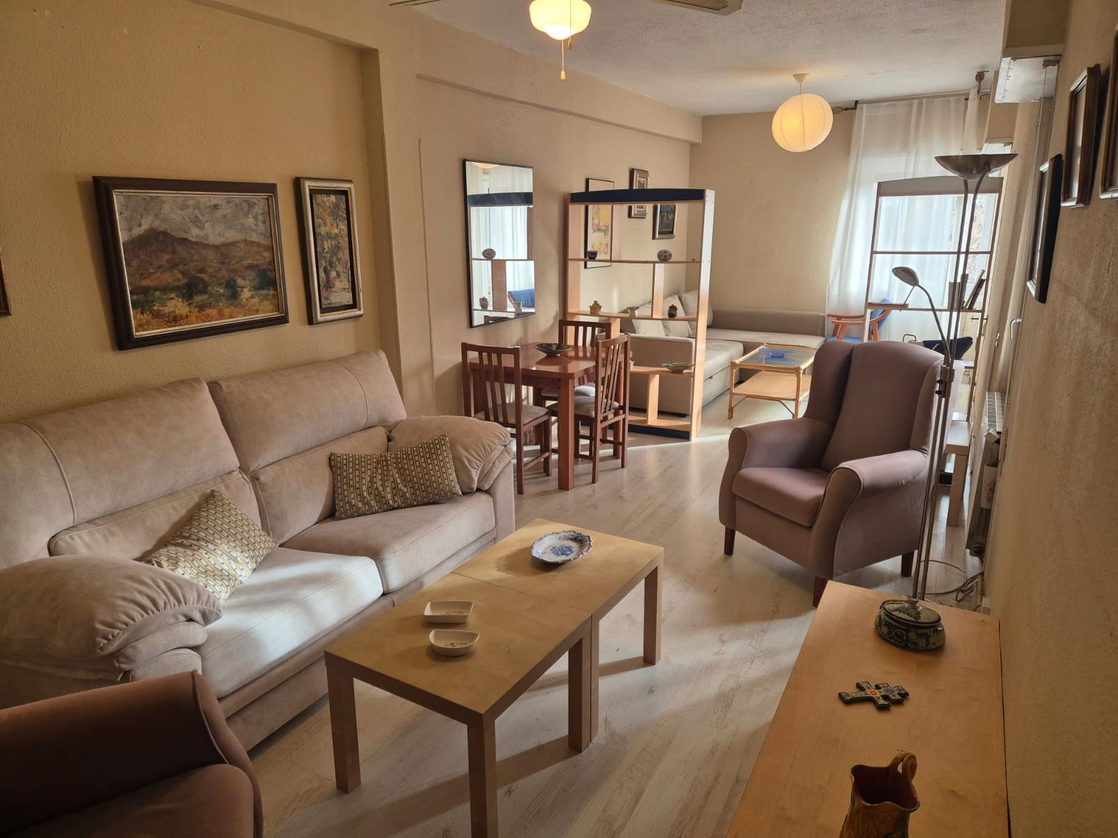 Living room of Flat to rent in  Madrid Capital  with Furnished