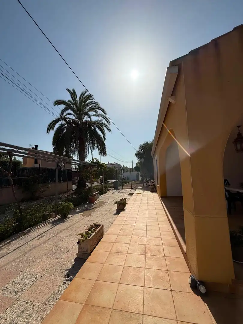 Vista exterior de Casa o chalet de alquiler en Elche / Elx con Aire acondicionado, Calefacción y Jardín privado