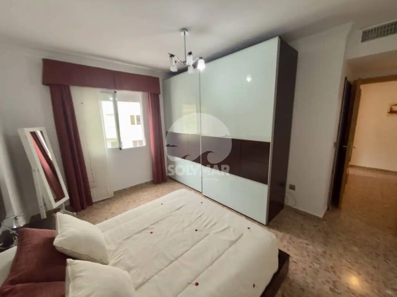 Schlafzimmer von Wohnung zur Miete in Algarrobo mit Klimaanlage, Heizung und Möbliert