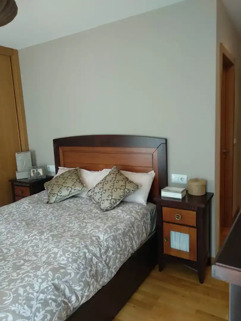 Bedroom of Flat for sale in Boqueixón  with Parquet flooring, Storage room and Furnished