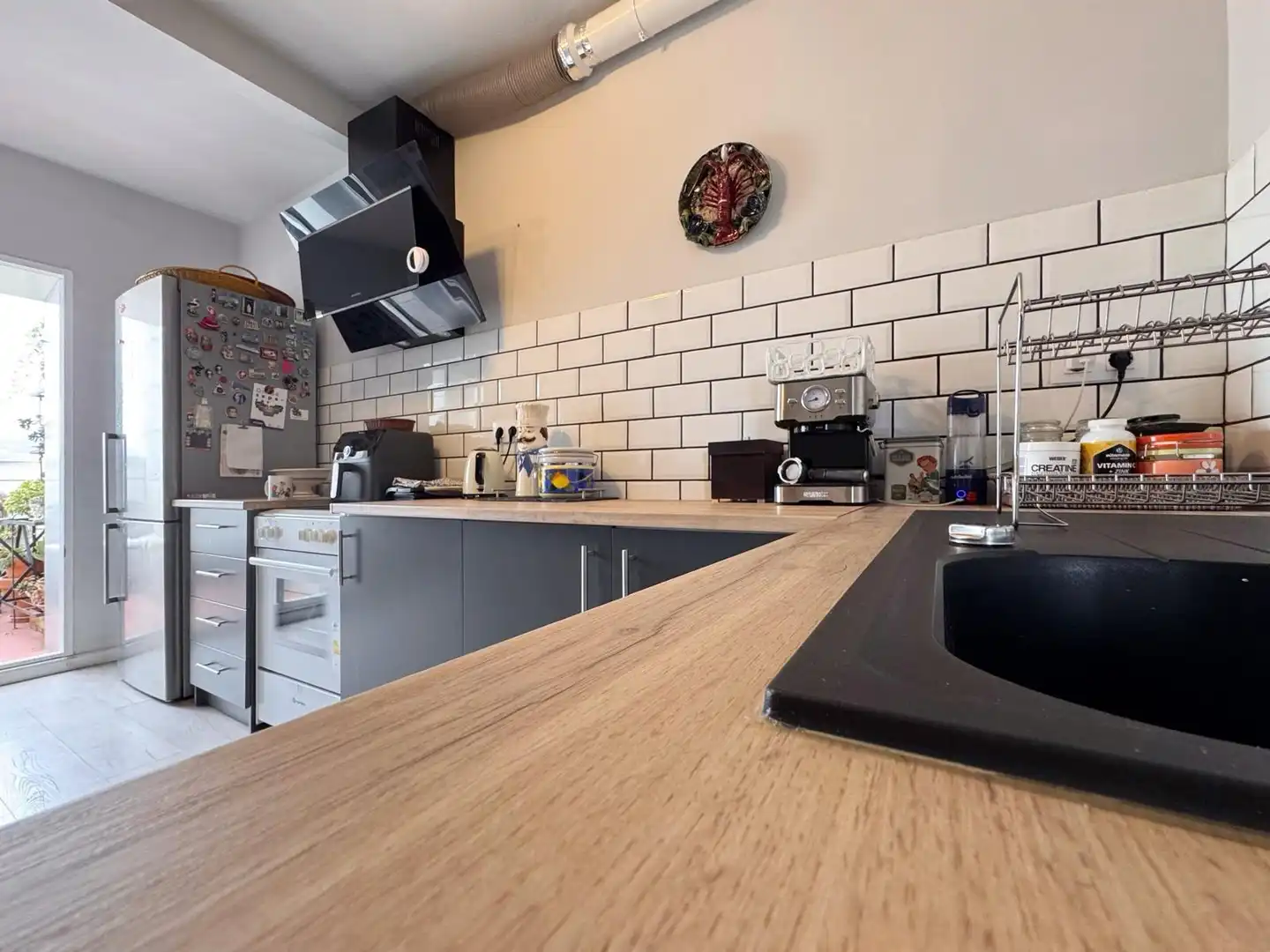 Kitchen of Flat for sale in Pontevedra Capital   with Terrace