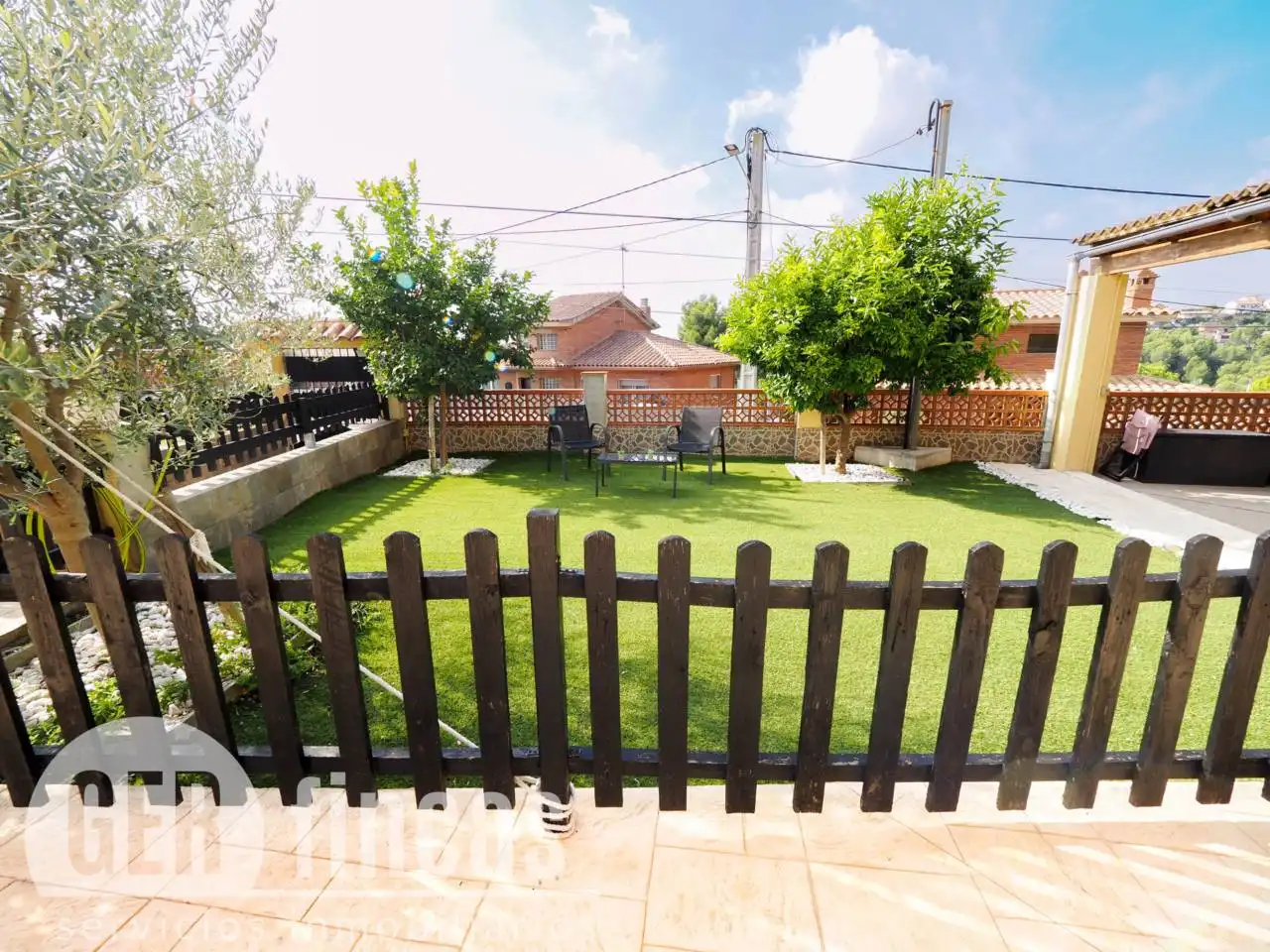 Jardín de Casa o chalet en venta en Terrassa con Aire acondicionado, Calefacción y Jardín privado